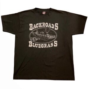 Vintage Backroads Bluegrass Band Shirt Men Fruit of the Loom Single Stitch